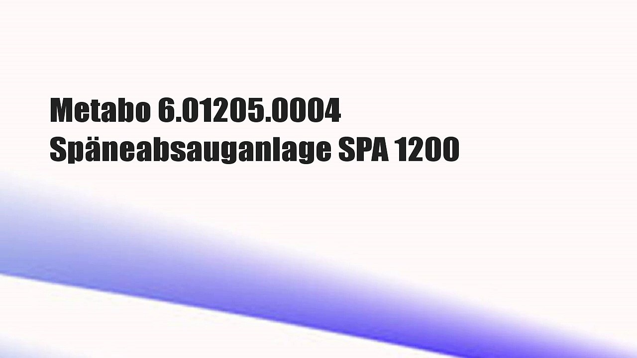 Metabo 6.01205.0004 Späneabsauganlage SPA 1200
