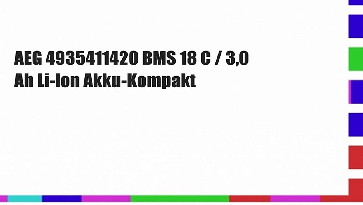 AEG 4935411420 BMS 18 C / 3,0 Ah Li-Ion Akku-Kompakt