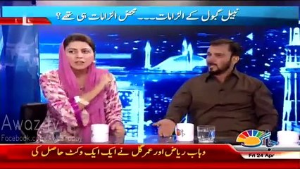 Fight Between Naz Baloch and Asif Hasnain in Live Show