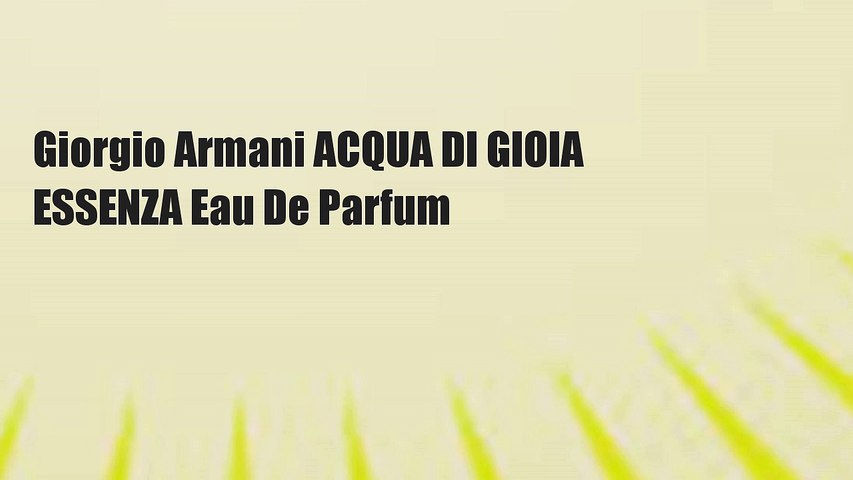 armani acqua di gioia essenza