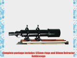 Celestron 80mm Guidescope Package with 125mm Rings and 80mm Guidescope with Extension Tube