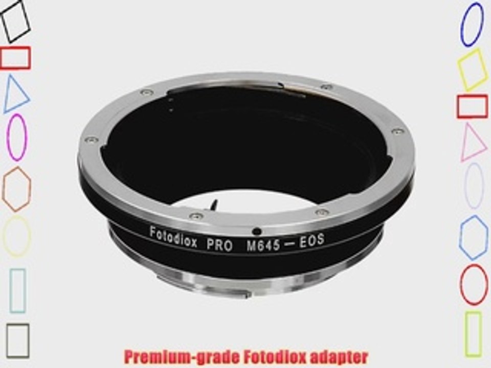 Fotodiox Pro Lens Mount Adapter Mamiya 645 Lens to Canon EOS Camera for Canon EOS 1D 1DS Mark