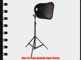 CowboyStudio Single Strobist Speedlite Flash Mount Softbox Photo Lighting Kit with Light Stand