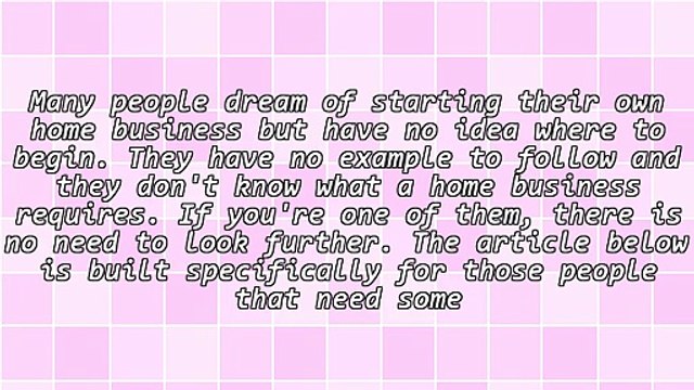 Useful Home Based Business Tips
