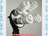 ePhoto VL9004-3K 2400 Watt Dimmable Digital Umbrella Continuous Lighting Kit with 3 Light Stands