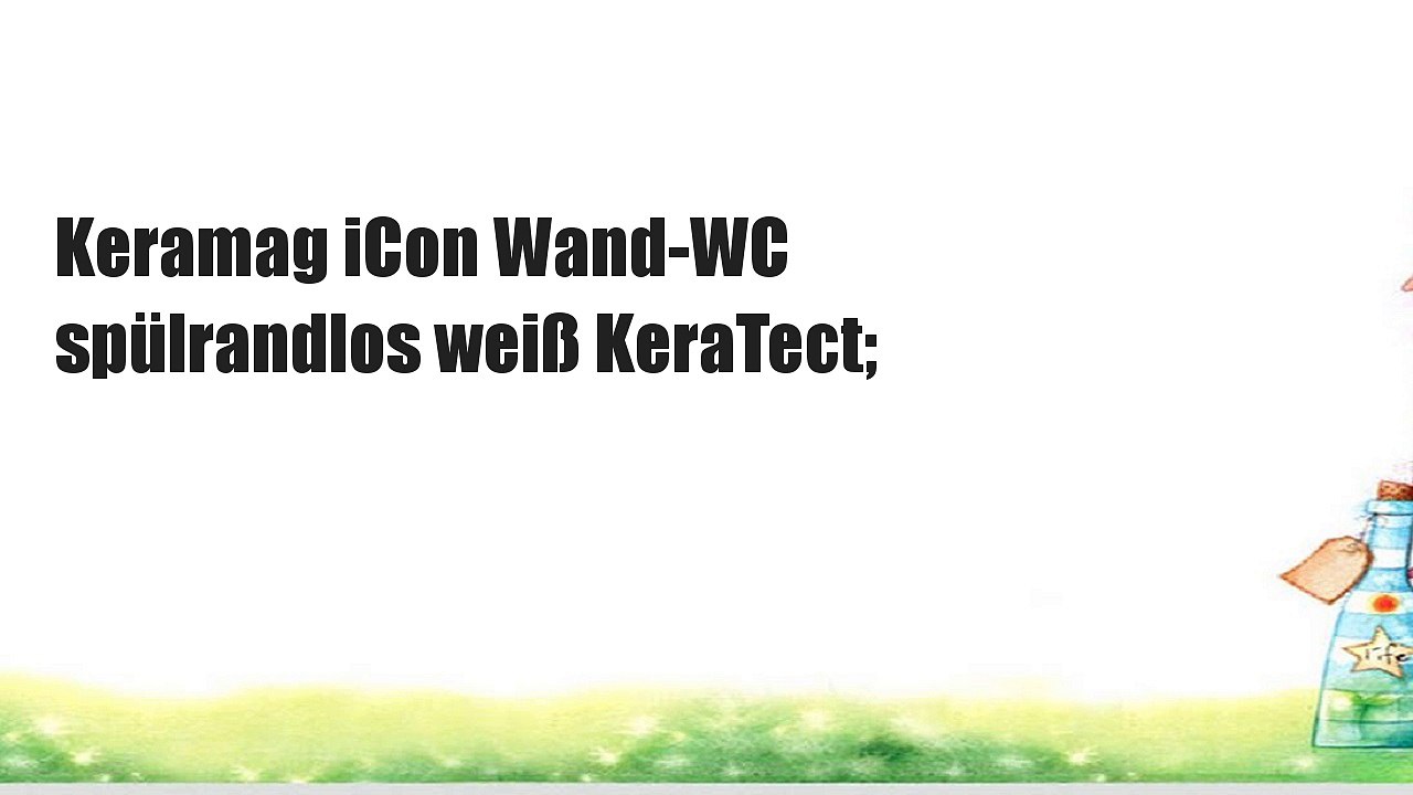 Keramag iCon Wand-WC spülrandlos weiß KeraTect;