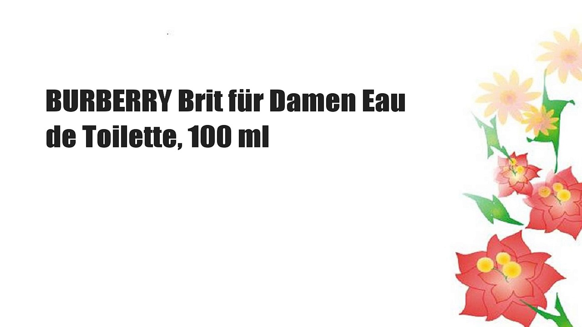 ⁣BURBERRY Brit für Damen Eau de Toilette, 100 ml