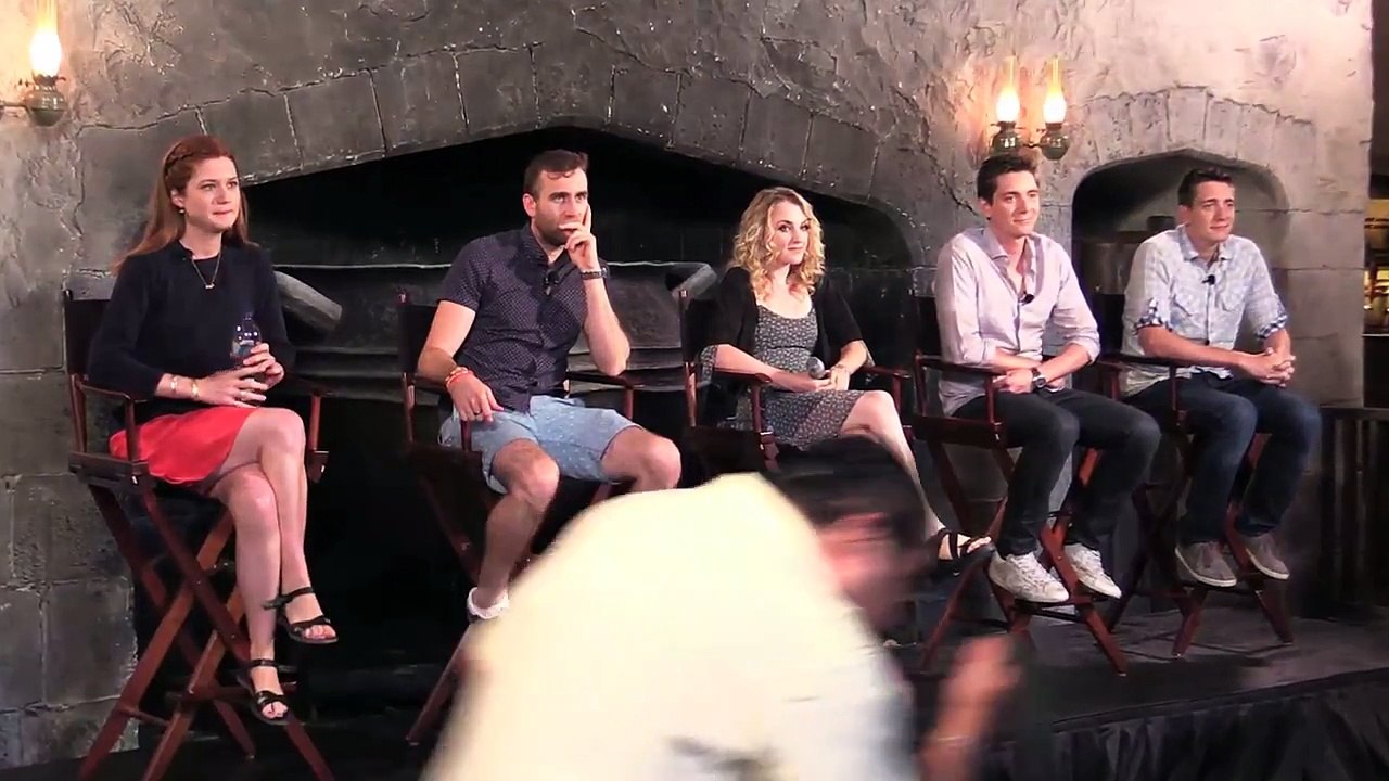 Diagon Alley interviews - Neville Longbottom, Luna Lovegood, Fred, George, and Ginny Weasley