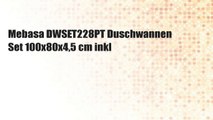 Mebasa DWSET228PT Duschwannen Set 100x80x4,5 cm inkl