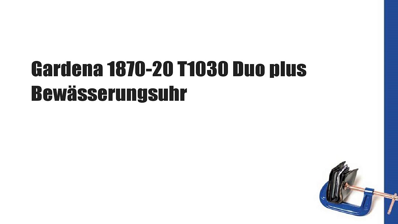 Gardena 1870-20 T1030 Duo plus Bewässerungsuhr