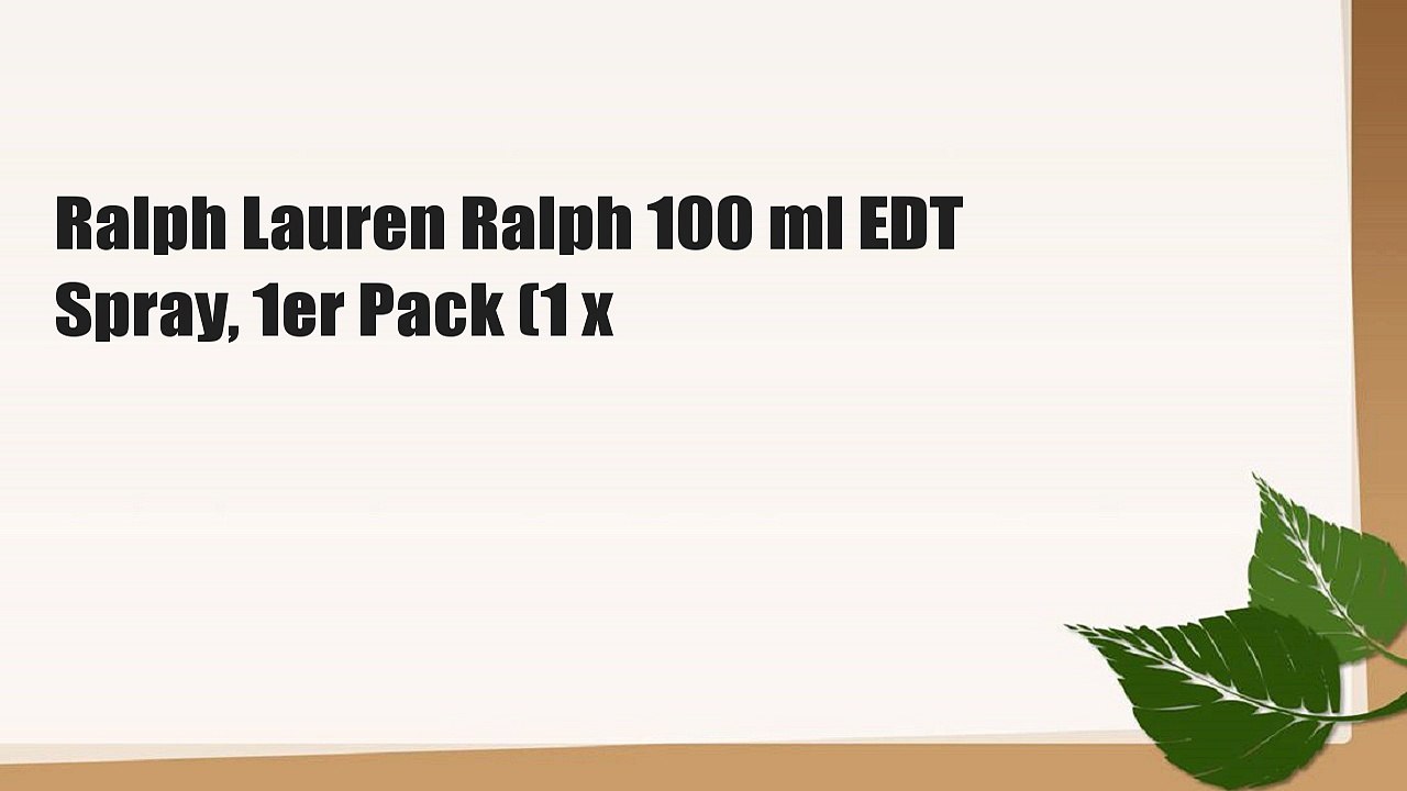 Ralph Lauren Ralph 100 ml EDT Spray, 1er Pack (1 x