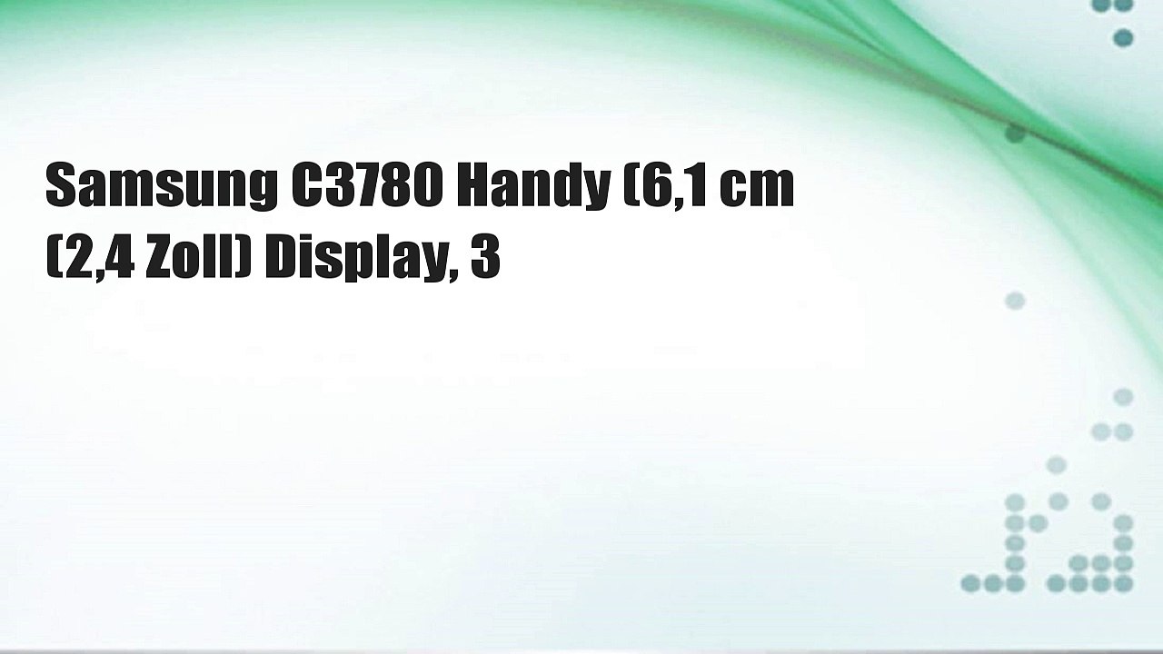 Samsung C3780 Handy (6,1 cm (2,4 Zoll) Display, 3