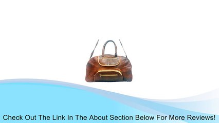 Vintage Real Genuine Leather Oval Shaped luggage/Travel bag. Review