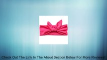 Girls Big Babys Cute Elastic Plain Rabbit Ear Bow Hair Band Headband Review