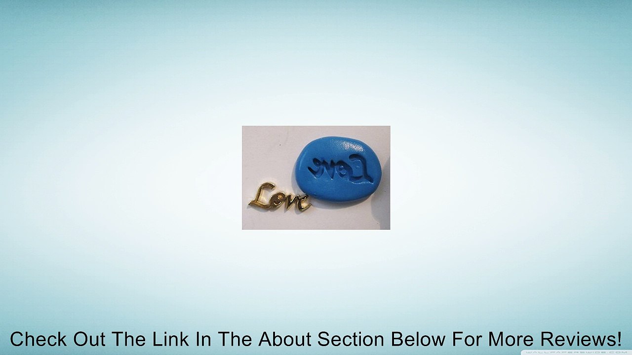 Love word Flexible Food Grade FDA regulation Silicone Push Mold for Polymer clay, Resin,Wax,Miniature Food,Sweets,plaster Review