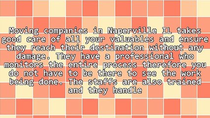 Looking At Moving Companies In Naperville IL