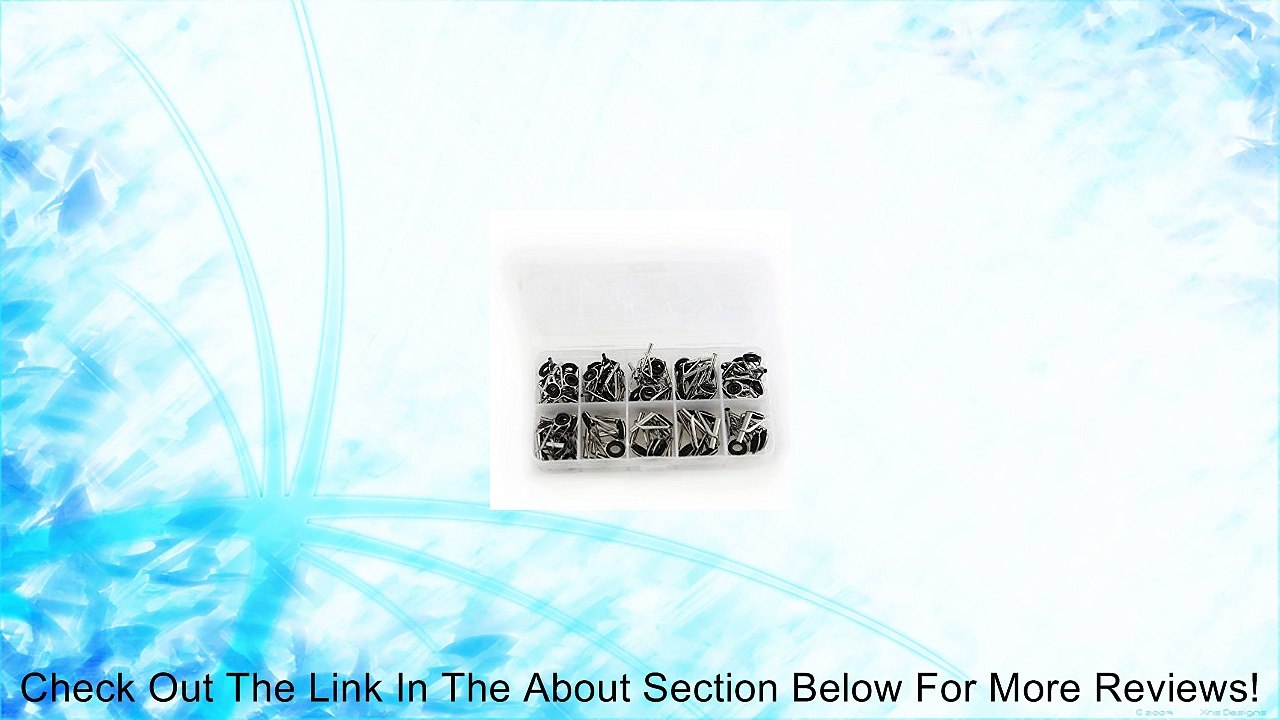 80pcs Fishing Rod Pole Guide Tip Top Ring Eye Repair Kit Review