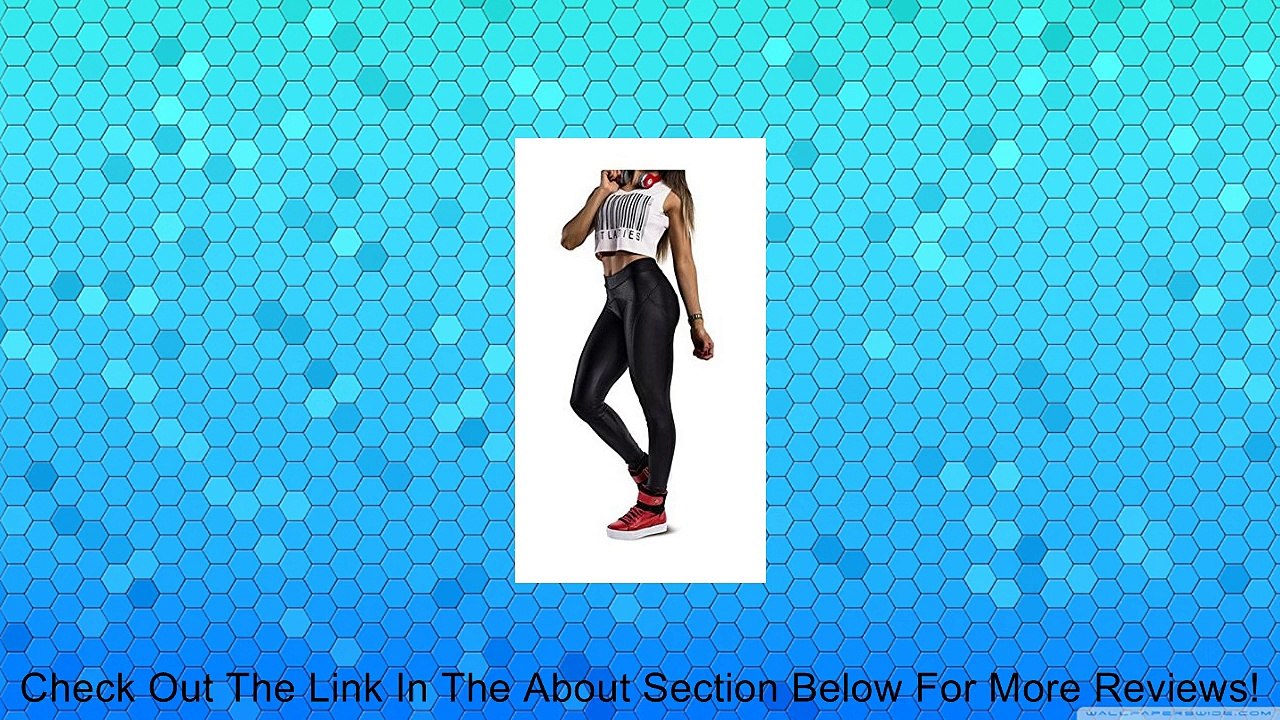 Manstore Women's Tights Stretch Skinny Shiny Spandex Yoga Leggings Pants Review