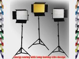 ePhoto Dimmable 3 x 1200 LED Lite Panel Video Photography LED Lighting Kit by ePhotoInc ULS1200Hx3