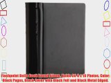 Flashpoint Bella Book Bound Album Holds 36 8 x 10 Photos Color: Black Pages Black Cover with