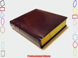 Professional 8x10 Burgundy Slip-in Wedding/Parent Photo Album holds 20 photos