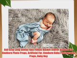 Ash Gray Long Sheep Faux Flokati Basket Stuffer Blanket Fur Newborn Photo Props Artificial