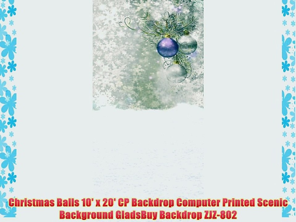 Christmas Balls 10' x 20' CP Backdrop Computer Printed Scenic Background GladsBuy Backdrop