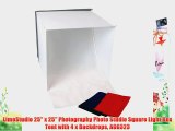 LimoStudio 25 x 25 Photography Photo Studio Square Light Box Tent with 4 x Backdrops AGG323