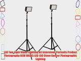 LED Two Light Video Lighting Kit Interviews Portraits Product Photography NEW MODEL LED 160