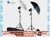 LimoStudio Two Photo Studio Monolight Strobe Flash Softbox Umbrella Lighting Kits Trigger Carry