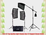 CowboyStudio 2000 Watt Photo Studio Lighting Grid Softbox Video Light Kit Boom Set