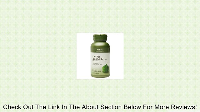 GNC Herbal Plus Ginkgo Biloba, 60mg, Vegetarian Capsules-100 ea Review