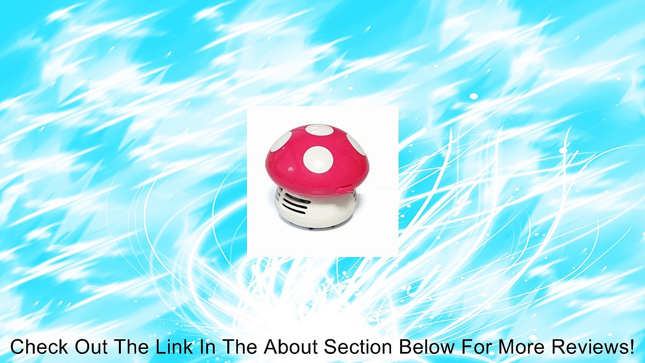 Yowosmart Cute Table Mini Cute Mushroom Vacuum Cleaner Dust Sweeper Rose Red Review