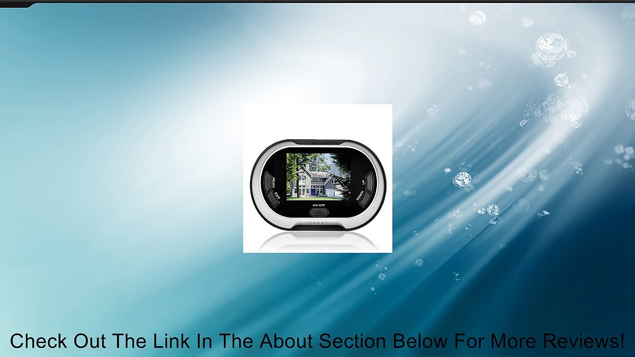3.5" LCD Video Door Viewer Peephole Doorbell Security Camera Photo Shooting Review