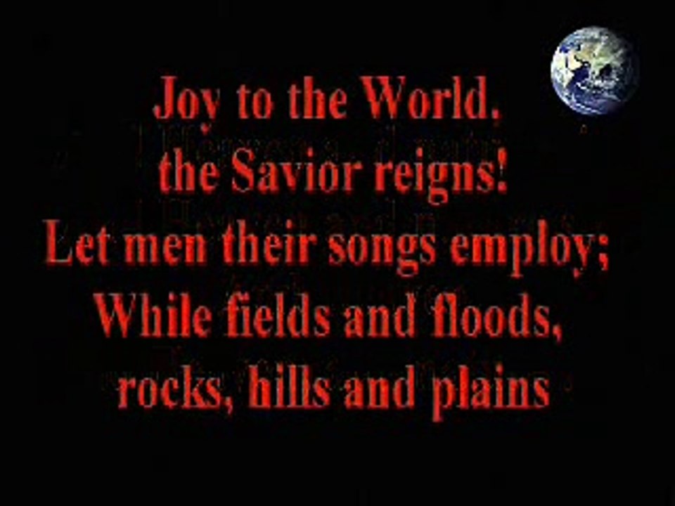 Joy to the world (with lyrics)