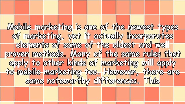 Mobile Marketing: Make Customers' Phones Your Sales Tools