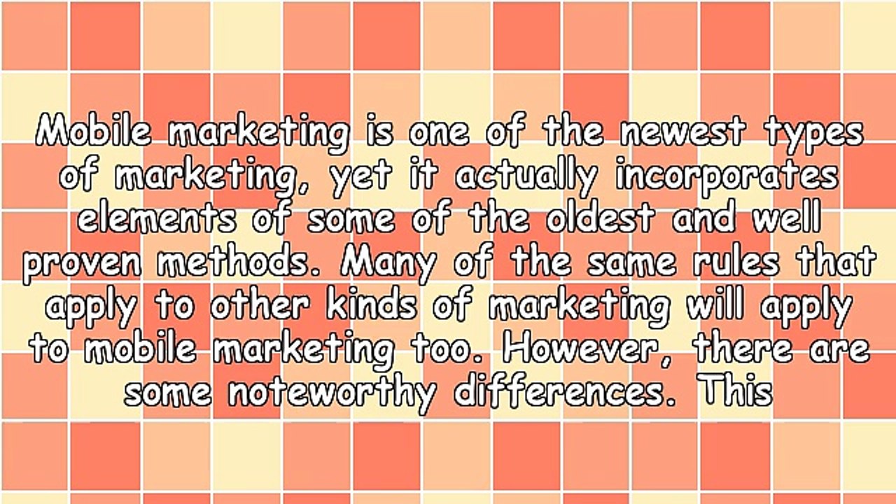 Mobile Marketing: Make Customers' Phones Your Sales Tools