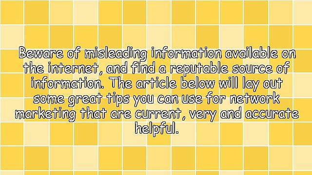 Tips You Can't Miss For Successful Network Marketing