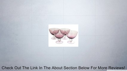 PA GLASS CO Bubble Glass Dessert Bowls 4-Pack (Purple) Review