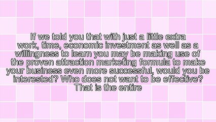 Attraction Marketing Formula Secrets Revealed