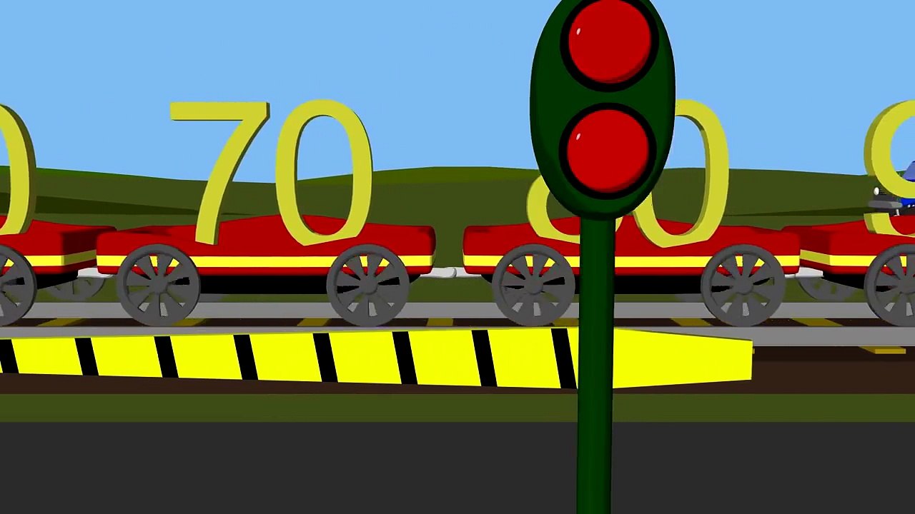 Counting by Tens with Trains & Trucks: Numbers 10 to 100 for Children