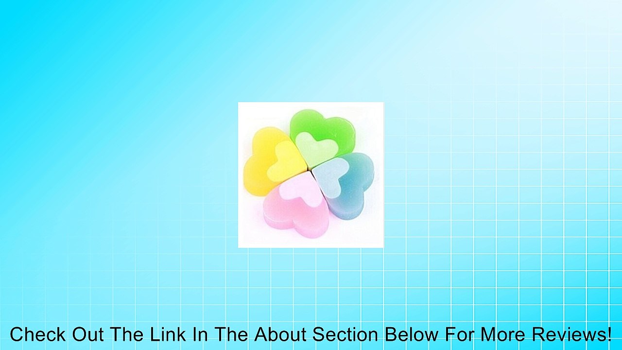 XBNIAO Love Heart Shape Rubber Eraser 4 Pieces Pack Review