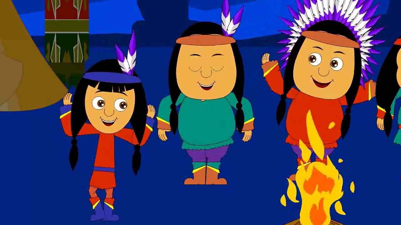 Ten Little Indians Nursery Rhyme | Popular Number Nursery Rhymes For ...