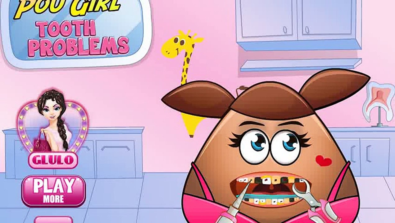 ▐ ╠╣Đ▐►  Pou girl at the dentist -  Pou girl dental problems -  Pou girl tooth repair