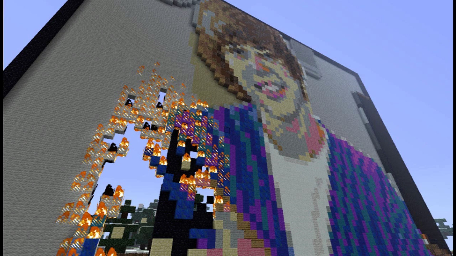 JUSTIN BIEBER BURNS IN MINECRAFT