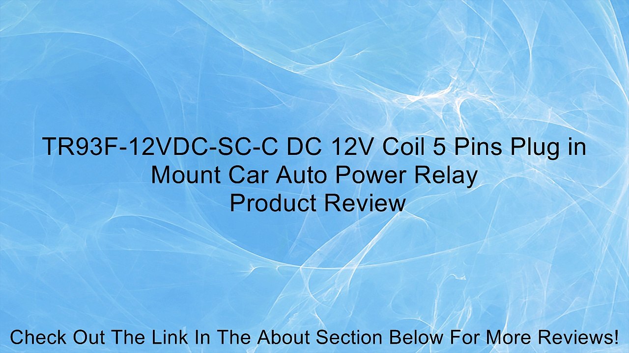 TR93F-12VDC-SC-C DC 12V Coil 5 Pins Plug in Mount Car Auto Power Relay Review
