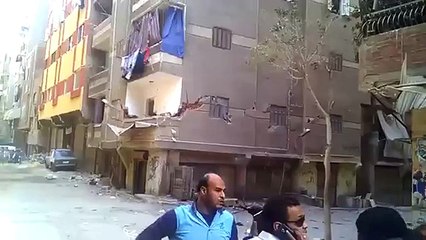The dramatic collapse of a building in Egypt