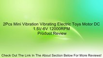 2Pcs Mini Vibration Vibrating Electric Toys Motor DC 1.5V-6V 12000RPM Review