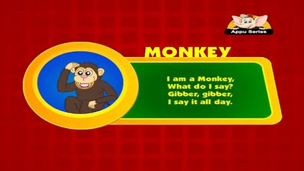 Animal Sounds in Hindi - Monkey
