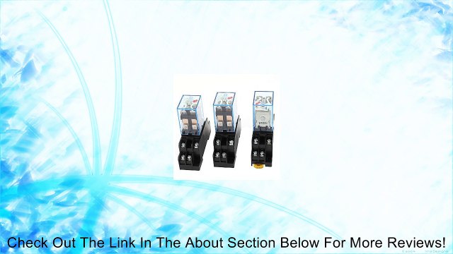 3 Pcs AC 110V-120V Coil Red Lamp DPDT 8Pins Power Relay + Socket Base Review